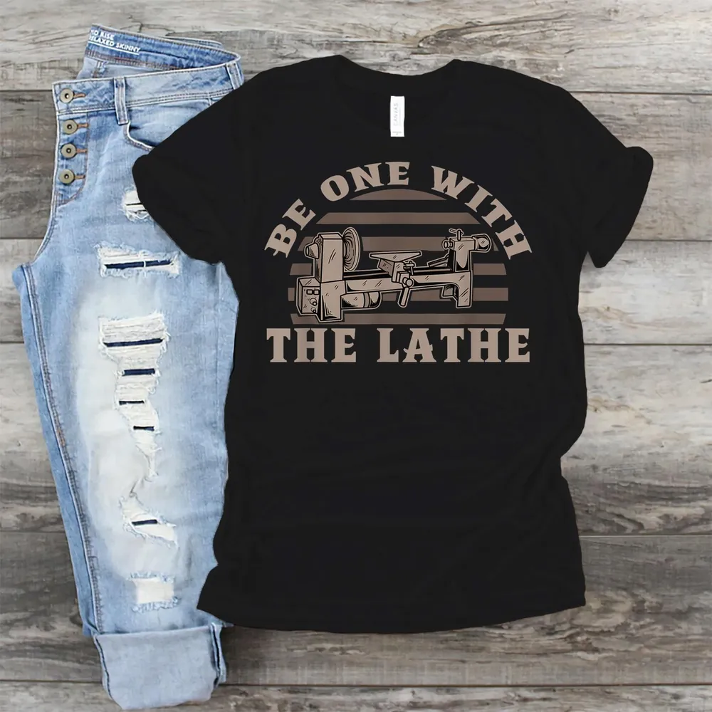 Wood Turning Tool Turner Humor Carver Carpenter Woodworking T-Shirt Unisex Standard T-Shirt black s